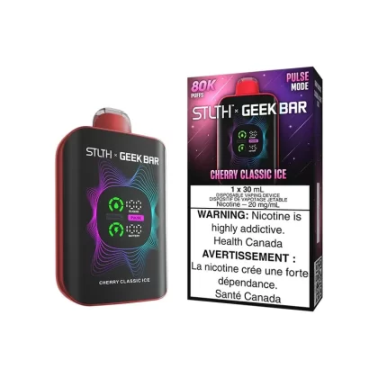 STLTH X GEEK BAR DISPOSABLE – 80k PUFFS – Cherry Classic Ice