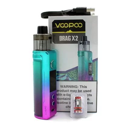 VooPoo Drag X2 Vape Starter Kit - Carbon Fiber, Classic