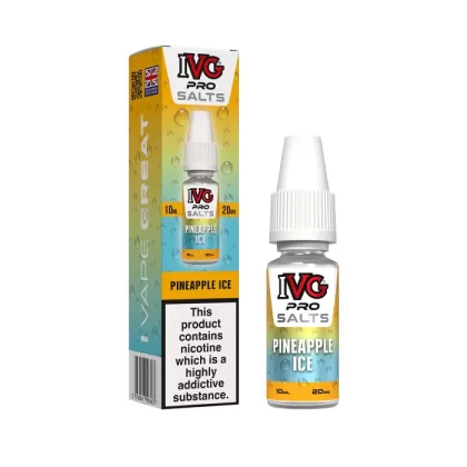 Pineapple Ice Nic Salt E-Liquid by IVG Pro - 10 mg - Medium Strength