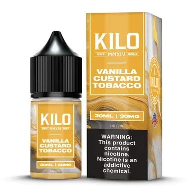 Vanilla Custard Tobacco Kilo Salts 30mL - Nicotine Level#30mg>50mg