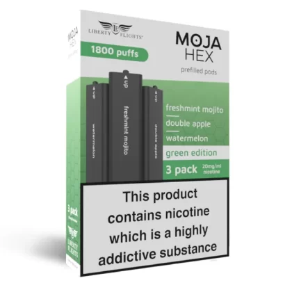 Moja Hex Green Edition Refill Pods (x3) - Green Edition - Exp 01/08/26