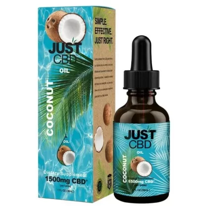 JustCBD – CBD Oil Tincture Coconut - size#550mg>1000mg>1500mg>3000mg>5000mg (2C521D)
