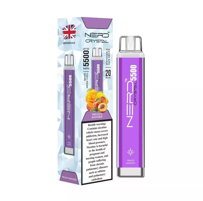 NERD CRYSTAL DISPOSABLE VAPE (5500 Puffs) - Black Mamba / 20 mg - Image 2