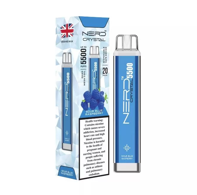NERD CRYSTAL DISPOSABLE VAPE (5500 Puffs) - Black Mamba / 20 mg - Image 3