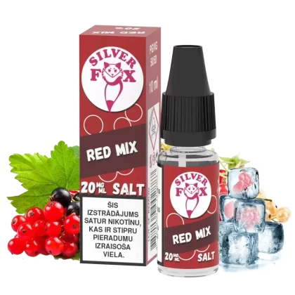 Silver Fox Salts Red Mix 20mg Nicotine Salt E‑Liquid – 10ml LV