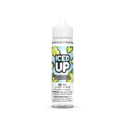 Iced Up Vape Juice Freebase – White Grape Ice (60 mL)