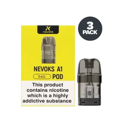 Nevoks A1 Replacement Pods - DTL Side Fill – 0.4Ω, MTL Top Fill – 0.8Ω