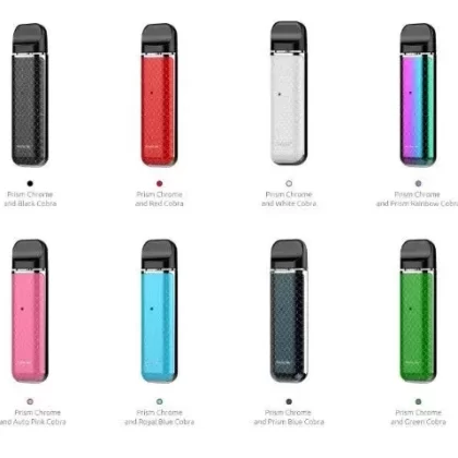 Smok Novo Pod Vape Kit - Colour#Prism Chrome and Green Cobra>Prism Chrome and Prism Blue Cobra>Prism Chrome and Red Cobra>Prism Chrome and Black Cobra