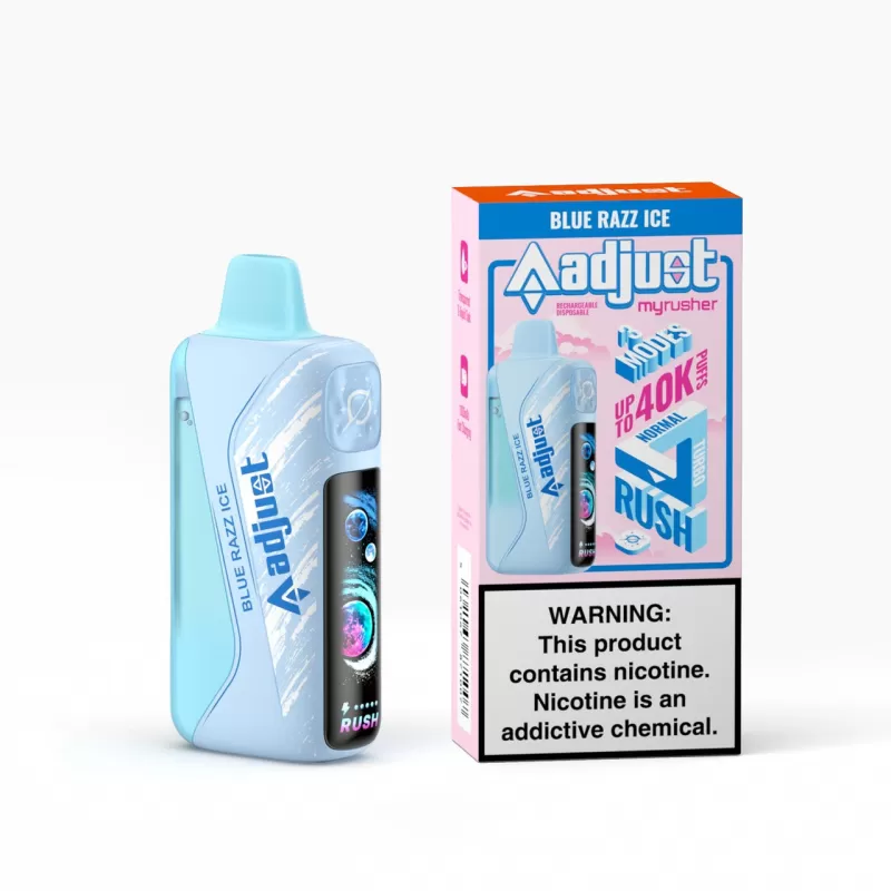 adjust myrusher 40K Puff Disposable Device - 40,000 Puffs - Winter Mint - Image 2