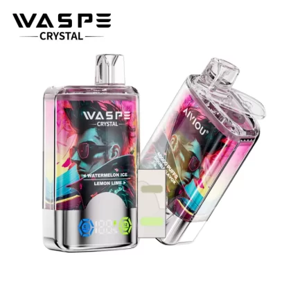 WASPE Crystal 40K 40000 Puffs | double option rechargeable disposable vape bulk buy wholesale - Aiviouvapes