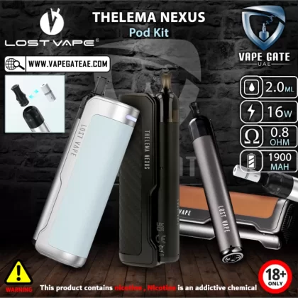 Thelema Nexus Pod Kit - by Lost Vape - Silver Blue