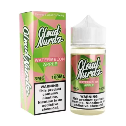 Cloud Nurdz Watermelon Apple eJuice - 100mL 0mg