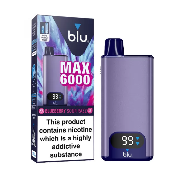 Blu Max 6000 Prefilled Pod Kit - Blueberry Sour Razz - Image 2