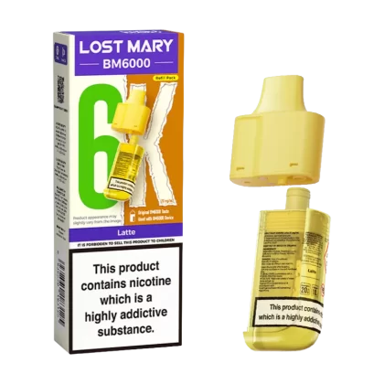 Latte Lost Mary BM6000 Refill Pack - 20mg - Vape Product (B33EFD)