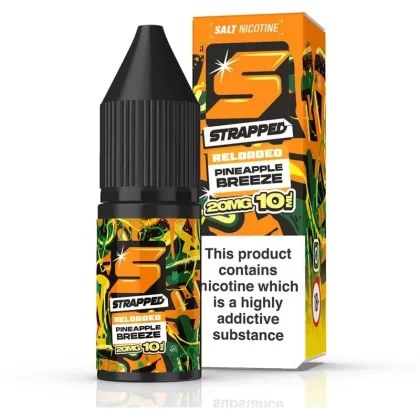 Pineapple Breeze By Strapped Reloaded Salts 10ml - Nicotine Strength#10mg (Salt)>20mg (Salt)>5mg (Salt) (1914A0)