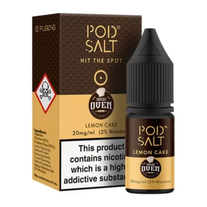 Lemon Cake Nic Salt E-Liquid Fusion Series by Pod Salt (10ml) - 20mg