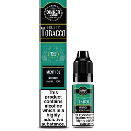 MENTHOL TOBACCO BAR SALTS DINNER LADY TOBACCO 10ML E-LIQUID - 10mg