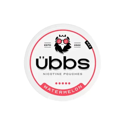 Übbs Watermelon Nicotine Pouches - Strength#Strong 11mg>Regular 6mg>Max 14mg (EFE3E0)