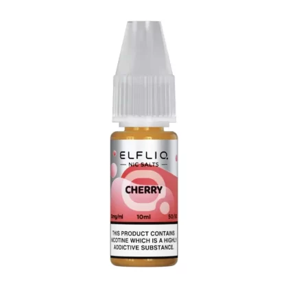 Elf Bar ElfLiq Cherry E Liquid 10ml - Nicotine Strength#20mg>10mg>5mg (62B7A8)