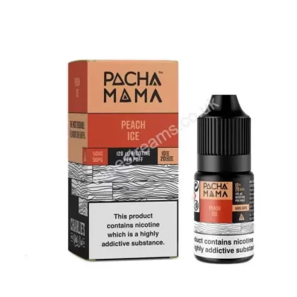 Pacha Mama Peach Ice Nic Salt E-Liquid - Vapestreams Co