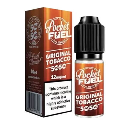 Original Tobacco 50/50 E-Liquid by Pocket Fuel (10ml) - 3mg