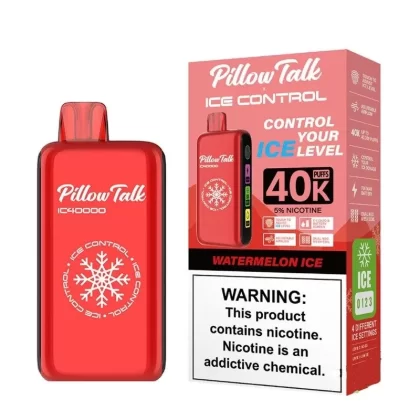 Pillow Talk Ice Control IC40000 Disposable Vape - flavors#Black Cherry>Blue Razz Ice>Strawberry Kiwi>Fcuking Fab>Grape B - Pop>Watermelon Ice>Pink Lemonade>Orange Creamsicle