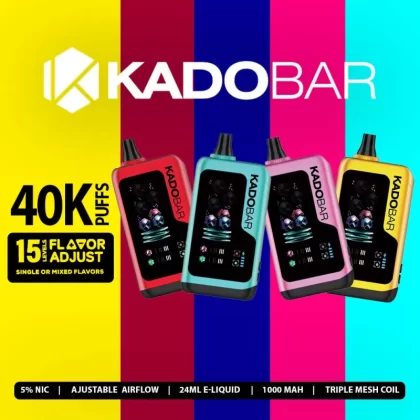 KADOBAR Flavor Adjust 40K Puff Disposable Device - 40000 Puffs - Strawberry Watermelon & Fresh Mint