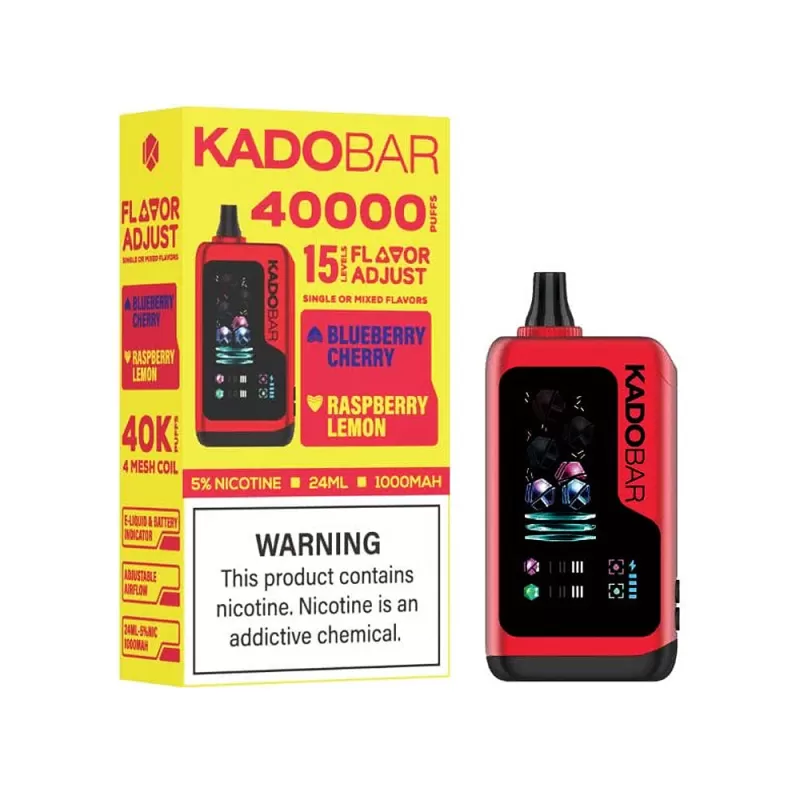 KADOBAR Flavor Adjust 40K Puff Disposable Device - 40000 Puffs - Strawberry Watermelon & Fresh Mint - Image 2