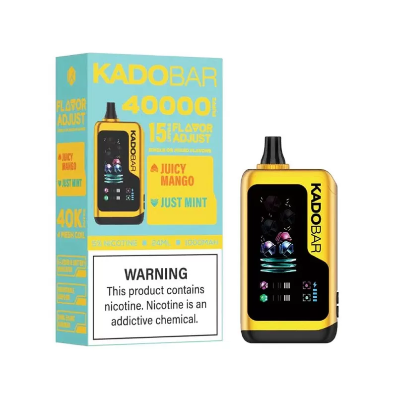 KADOBAR Flavor Adjust 40K Puff Disposable Device - 40000 Puffs - Strawberry Watermelon & Fresh Mint - Image 3