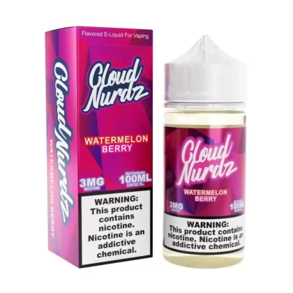 Cloud Nurdz Watermelon Berry eJuice - 100mL 3mg