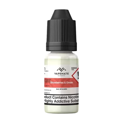Vapemate Classic Strawberries & Cream 10ml - 0mg (Discontinued)