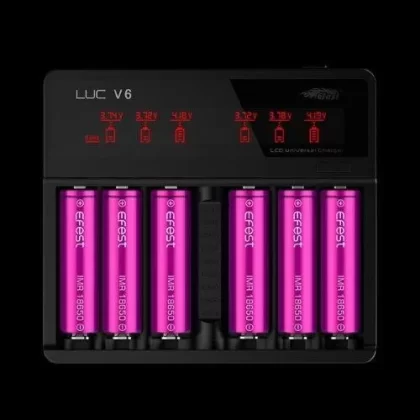 Efest LUC V6 LCD Universal Charger - Vapecraftinc