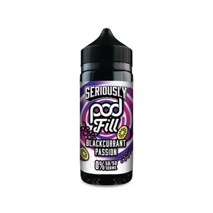 Blackcurrant Passion 100ml Shortfill E-Liquid by Seriously PodFill