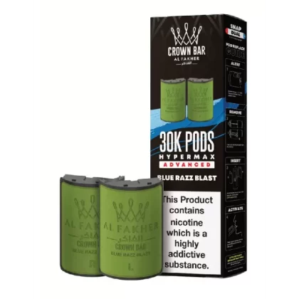 Al Fakher 30k Hypermax Prefilled Pods Blue Razz Blast - Strength#20mg