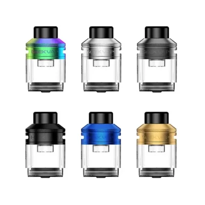 Geekvape E100 (Aegis Eteno) Pod Cartridge 2pcs/pack - Color#Black>Silver>Gold>Blue>Gunmetal>Rainbow4.5ml>2ml