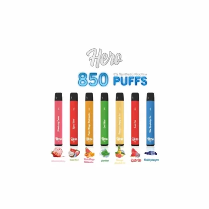 HERO TFN 6% 850 Puffs Disposable Vape – 7 Flavors - Bangvapeaustralia