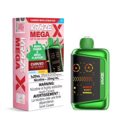Kraze Mega X 48K – Cherry MTN Citrus Ice Disposable Vape
