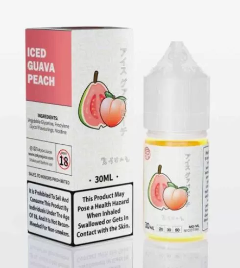 Tokyo Iced Guava Peach Saltnic 30ml - Image 2