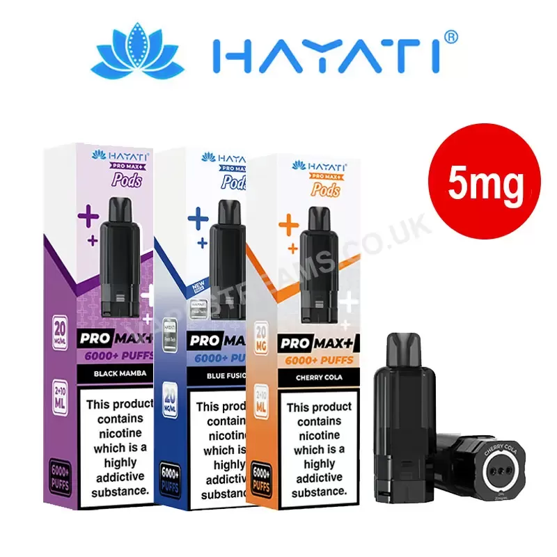 Hayati Pro Max Plus Refill Pods (5mg) - Vapestreams Co