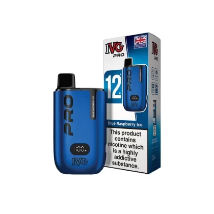 IVG Pro 12 Blue Raspberry Ice Vape Kit - Strength#20mg
