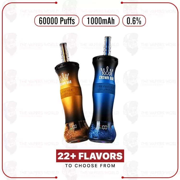 AL Fakher Crown Bar 60K E Hose X Disposable - Thevapersworld