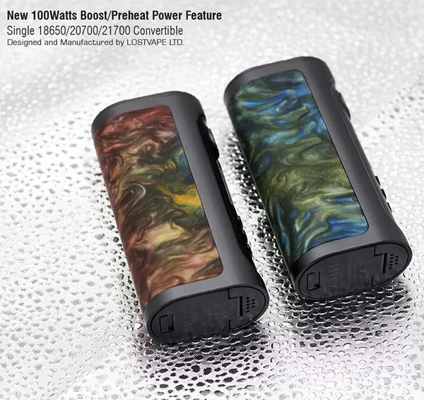 Lost Vape Mirage DNA75C Box Mod - Green Agate / Black - Image 3