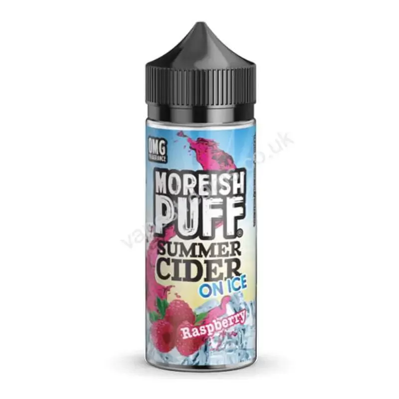 Raspberry Summer Cider On Ice E-Liquid Shortfill by Moreish Puff - Vapestreams Co