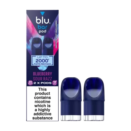 Blueberry Sour Razz Blu Bar Pods - Vapeshop Co