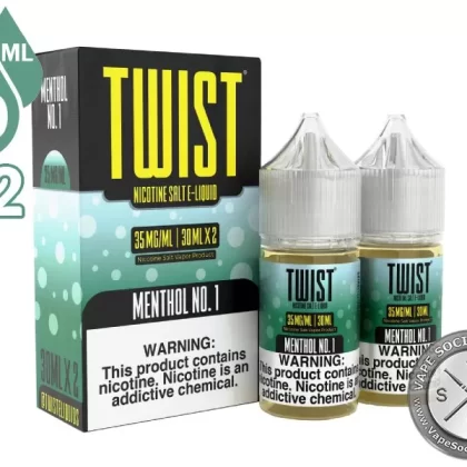 Menthol No. 1 by Twist Salt 60ml - Vape Product, Vape Product; NCDOR