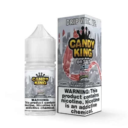 Strawberry Belts SALT on ICE – Candy King On SALT – 30mL