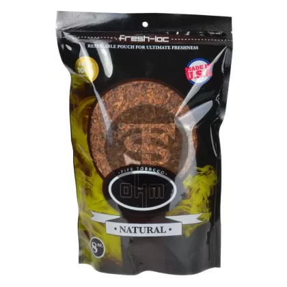 OHM Natural Pipe Tobacco 8 oz. Bag