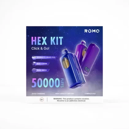 ROMO HEX 50K 50000 caladas 12ml 5% - Fumotvapemexico