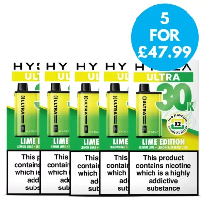 Box of 5 – Hyola Ultra 30K Prefilled Pod Vape Kit - Vape Co