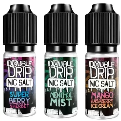 Double Drip 10ml Nic Salt E-Liquid 20mg | Pack of 10